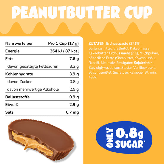 Ahead Peanut Butter Cups Süße Erinnerung, 90 weniger Zucker! ahead® The Better for You Company