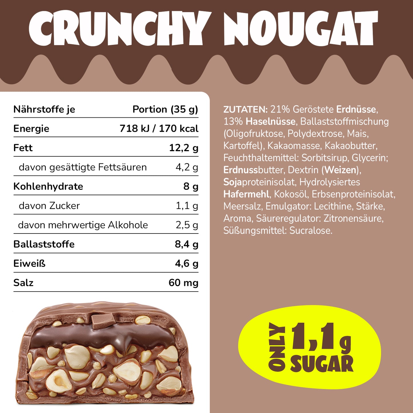 Crunchy nougat