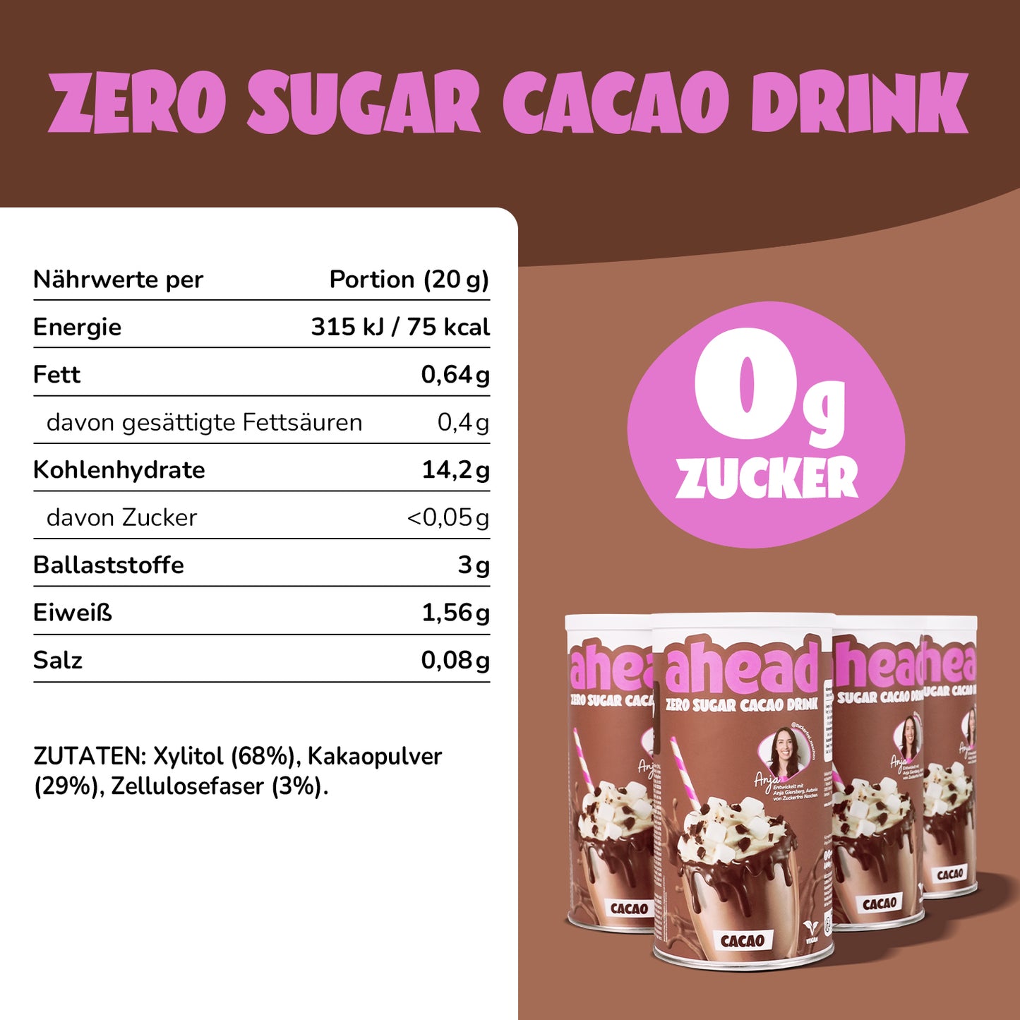Cacao en poudre sans sucre
